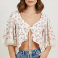Bethany Floral Eyelet Top